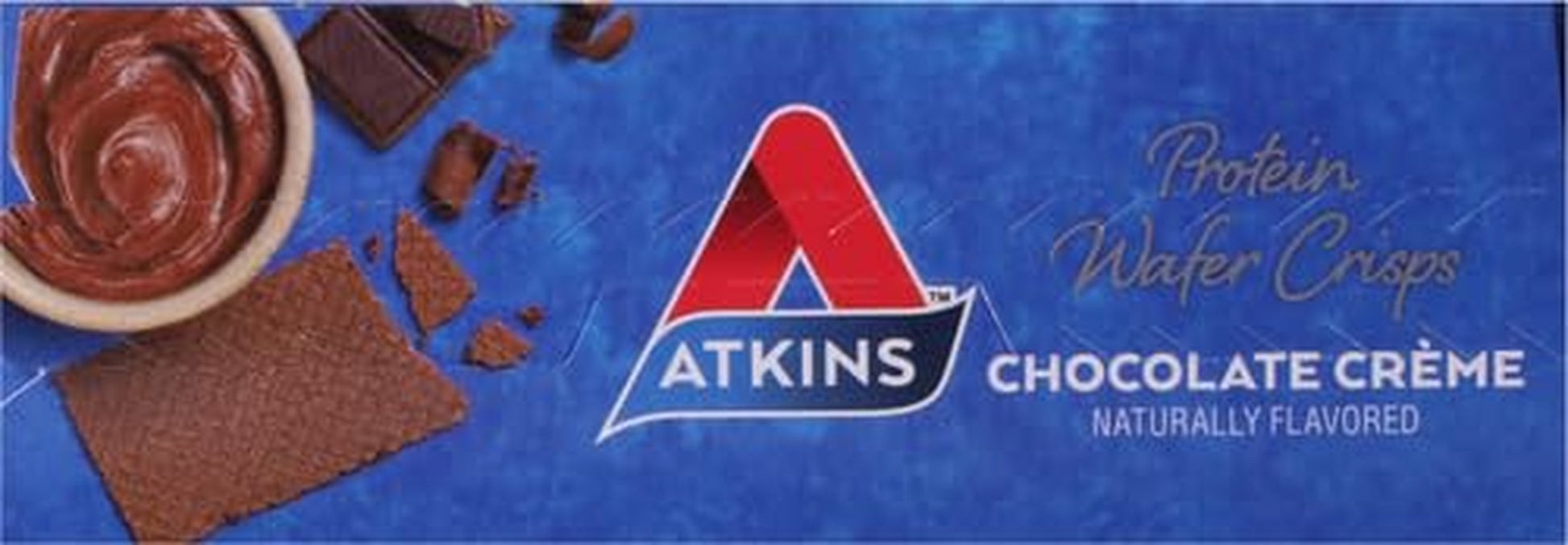Atkins Chocolate Crème Protein Wafer Crisps, 5 Count