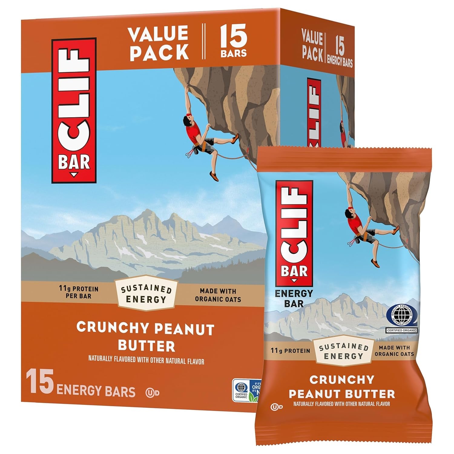 CLIF BAR - Energy Protein Bars - (15 Pack)