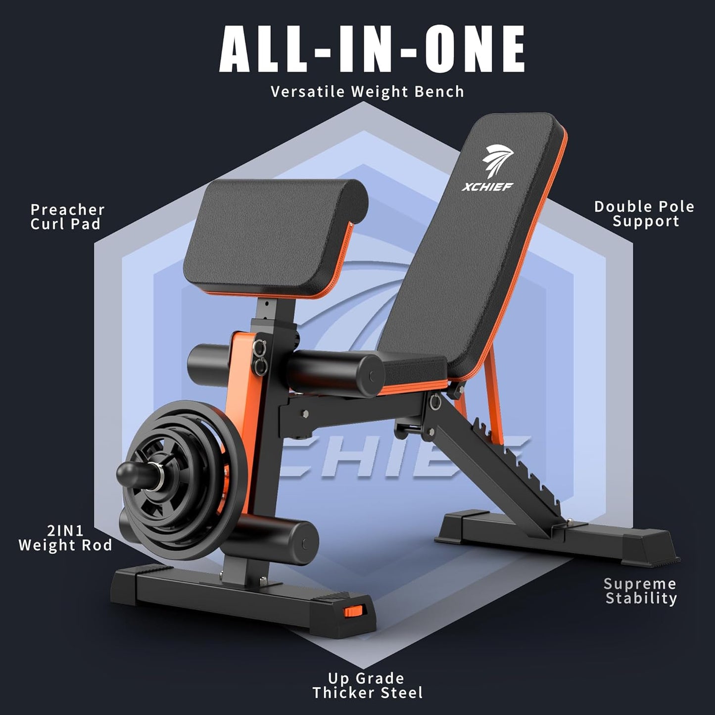 XCHIEF Adjustable Weight Bench