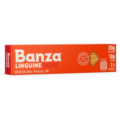 Banza Linguine Pasta from Chickpeas - Gluten Free, High Protein, and Lower Carb