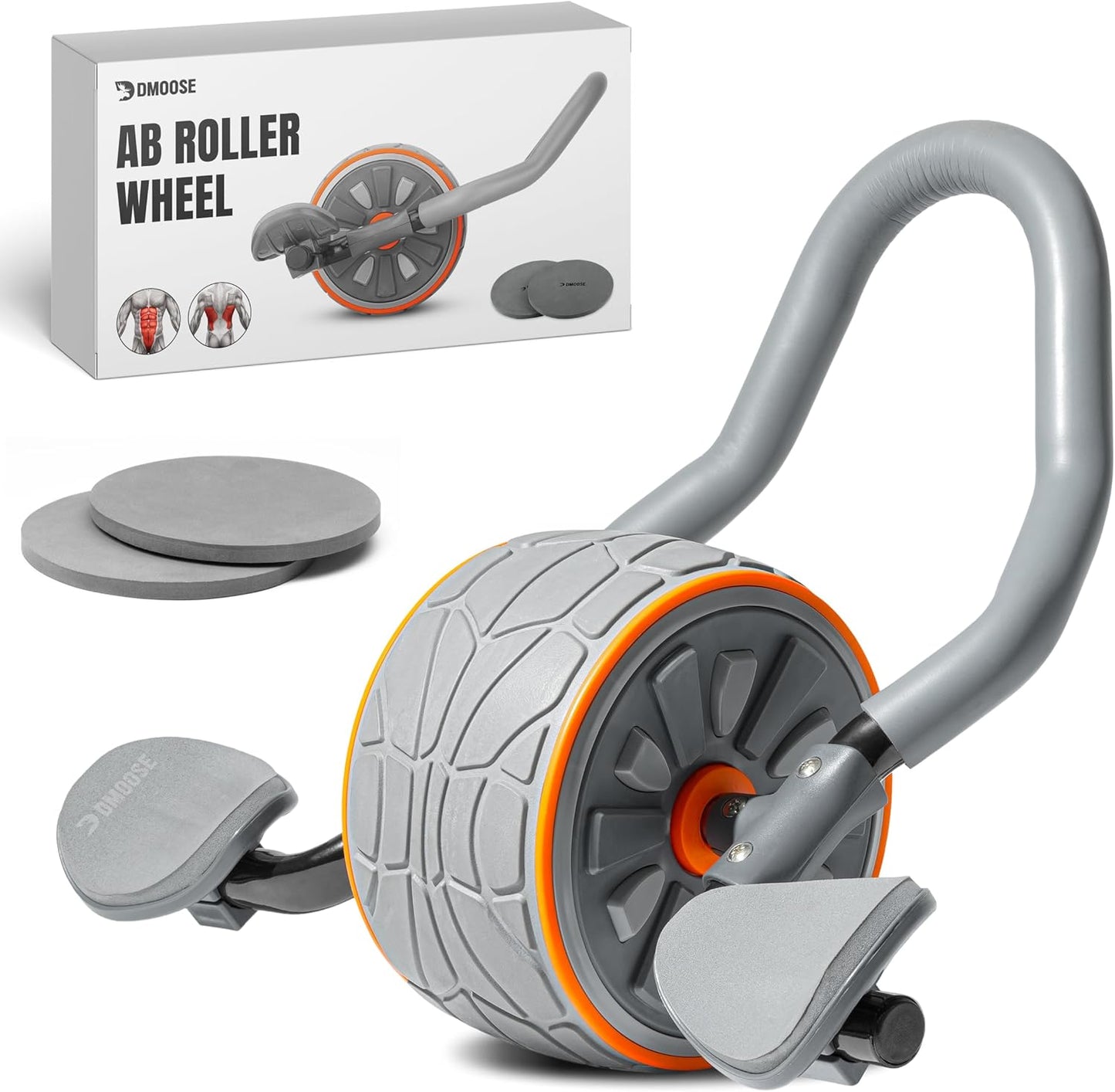 Ab Roller Wheel with Elbow Support & 2 Knee Pads