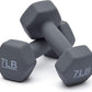 7 Pound Neoprene Dumbbell Hand Weights for Exercise