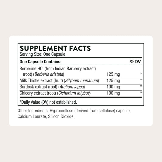 THORNE - Liver Cleanse - Milk Thistle & Berberine Supplement