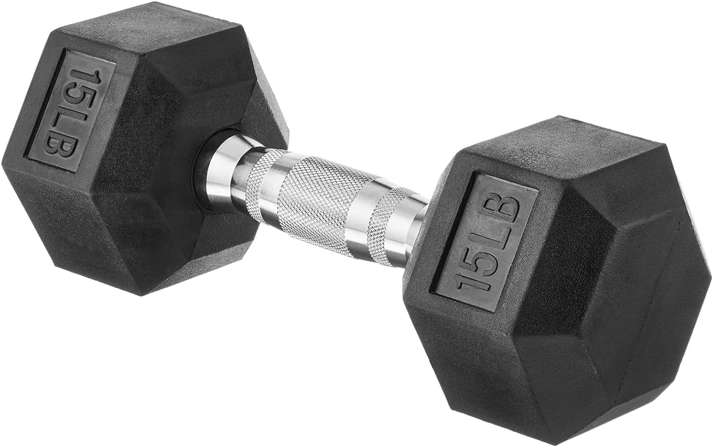 15 Rubber Hex Dumbbell Hand Weight