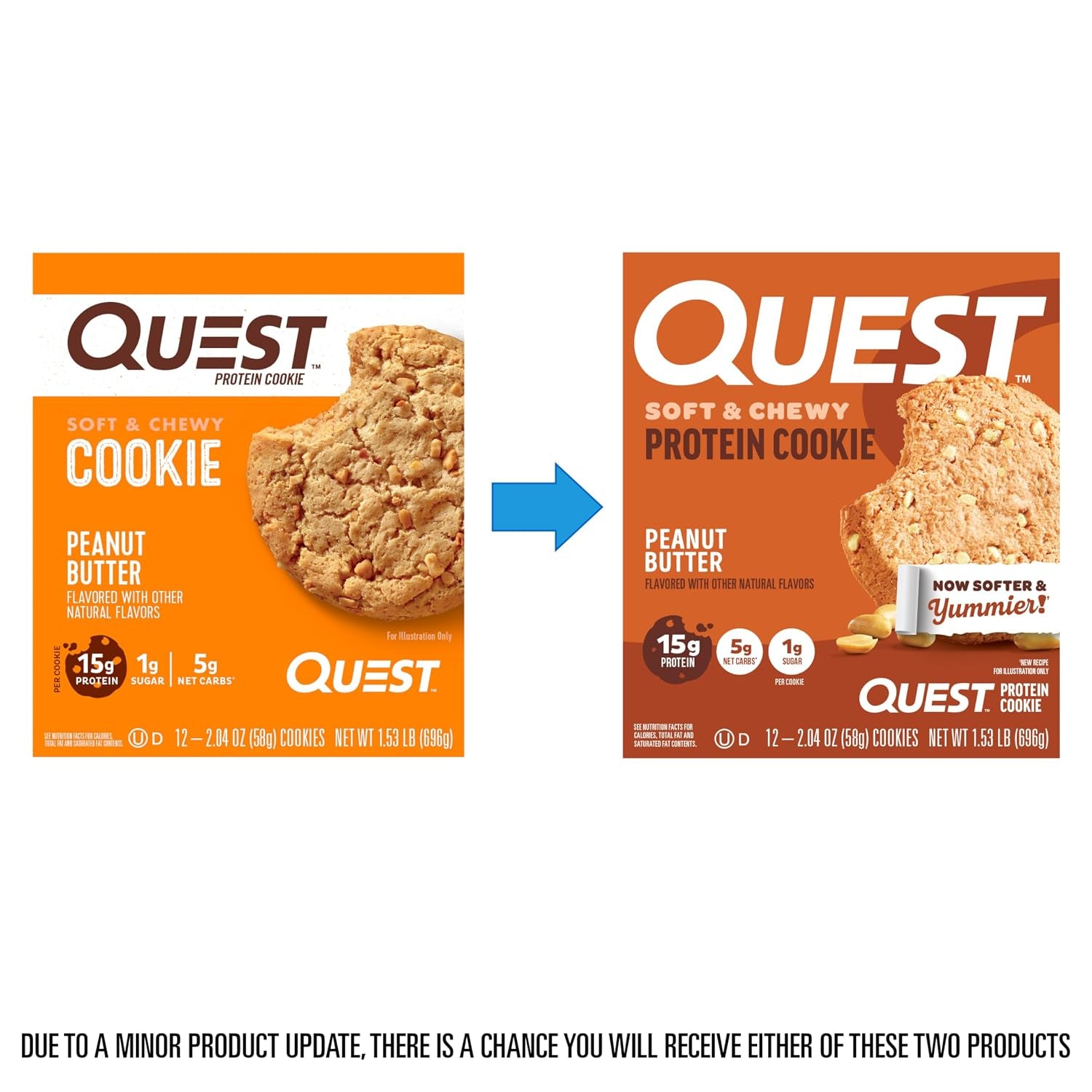Quest Nutrition Peanut Butter Protein Cookie 12 Count