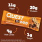 Quest Nutrition Chocolate Peanut Butter Bars, 20G Protein, 12 Count