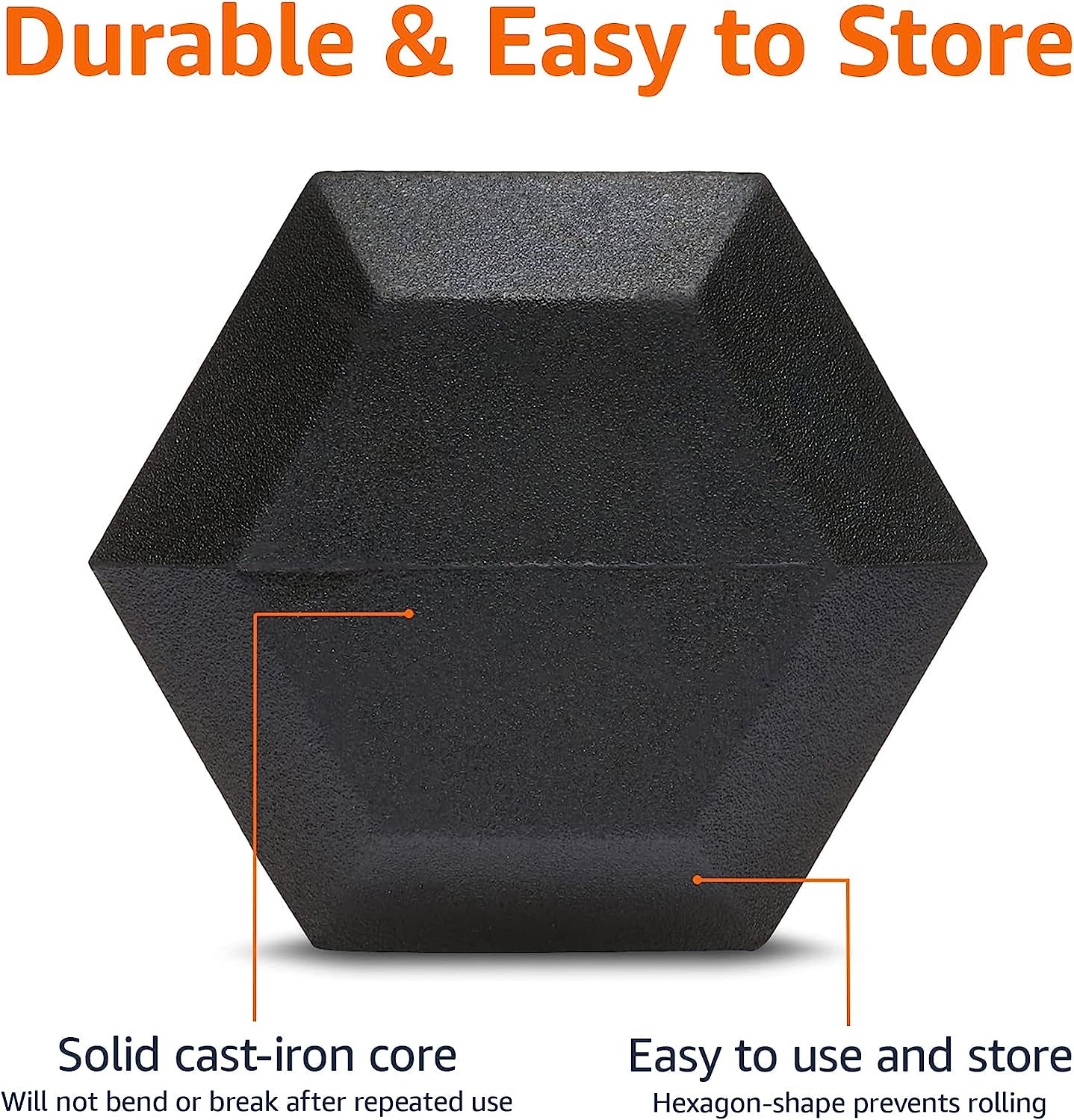 30 Pound Rubber Hex Dumbbell Hand Weight