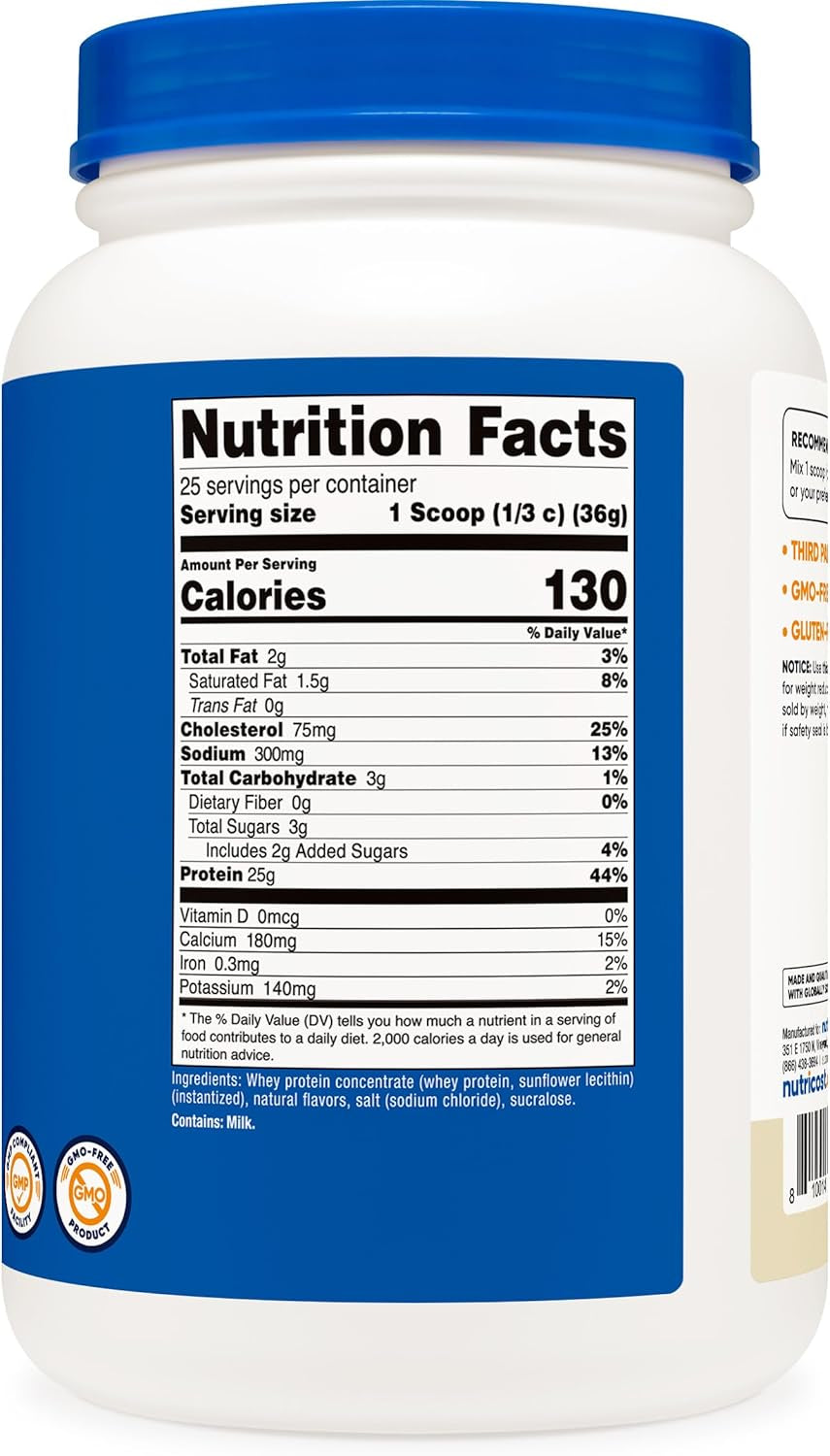 Nutricost Whey Protein Concentrate 2LBS
