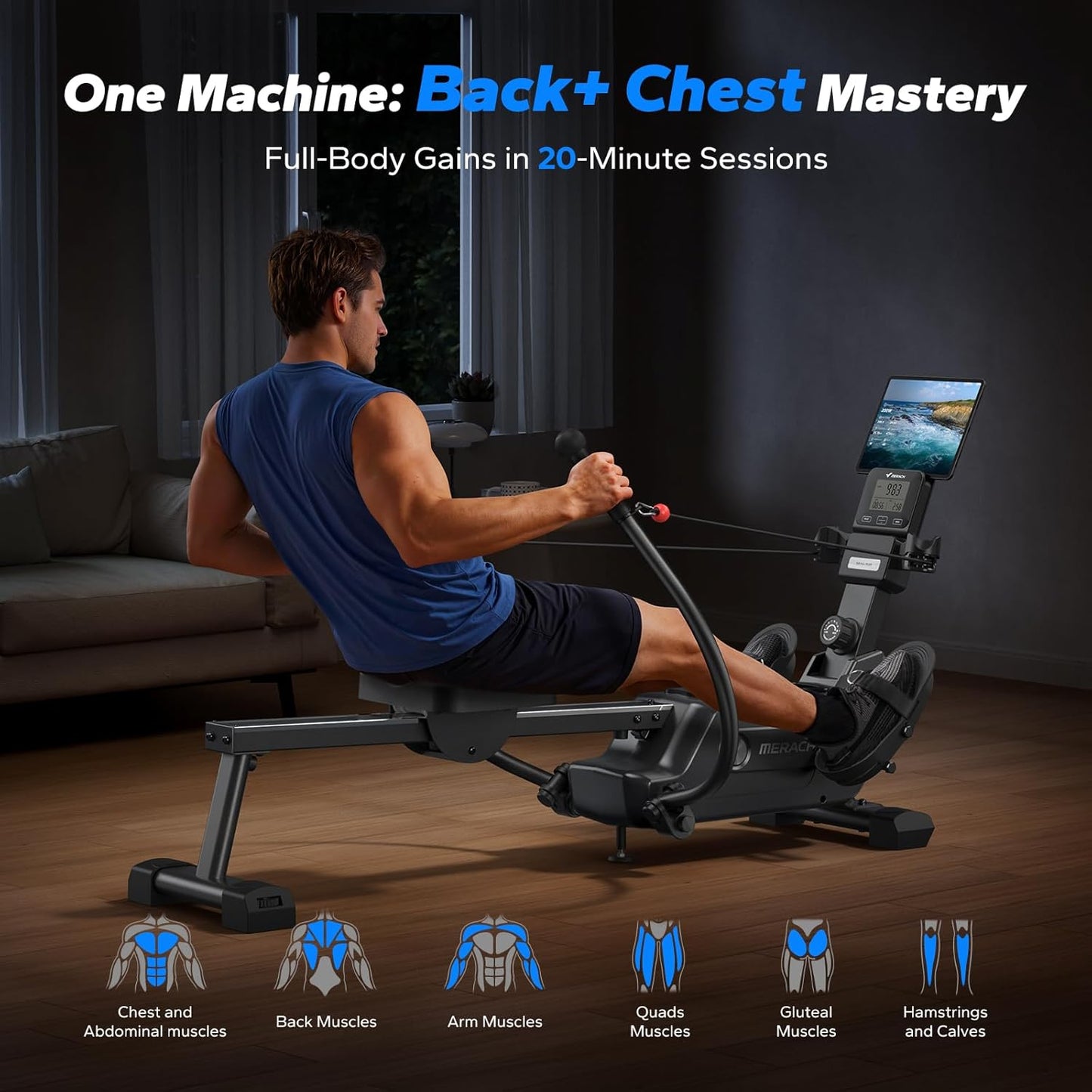MERACH Sculls Rowing Machines for Home
