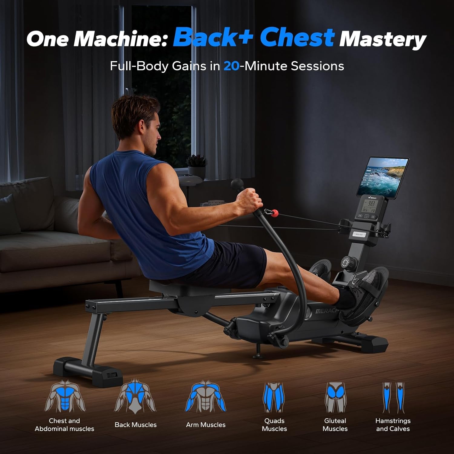 MERACH Sculls Rowing Machines for Home