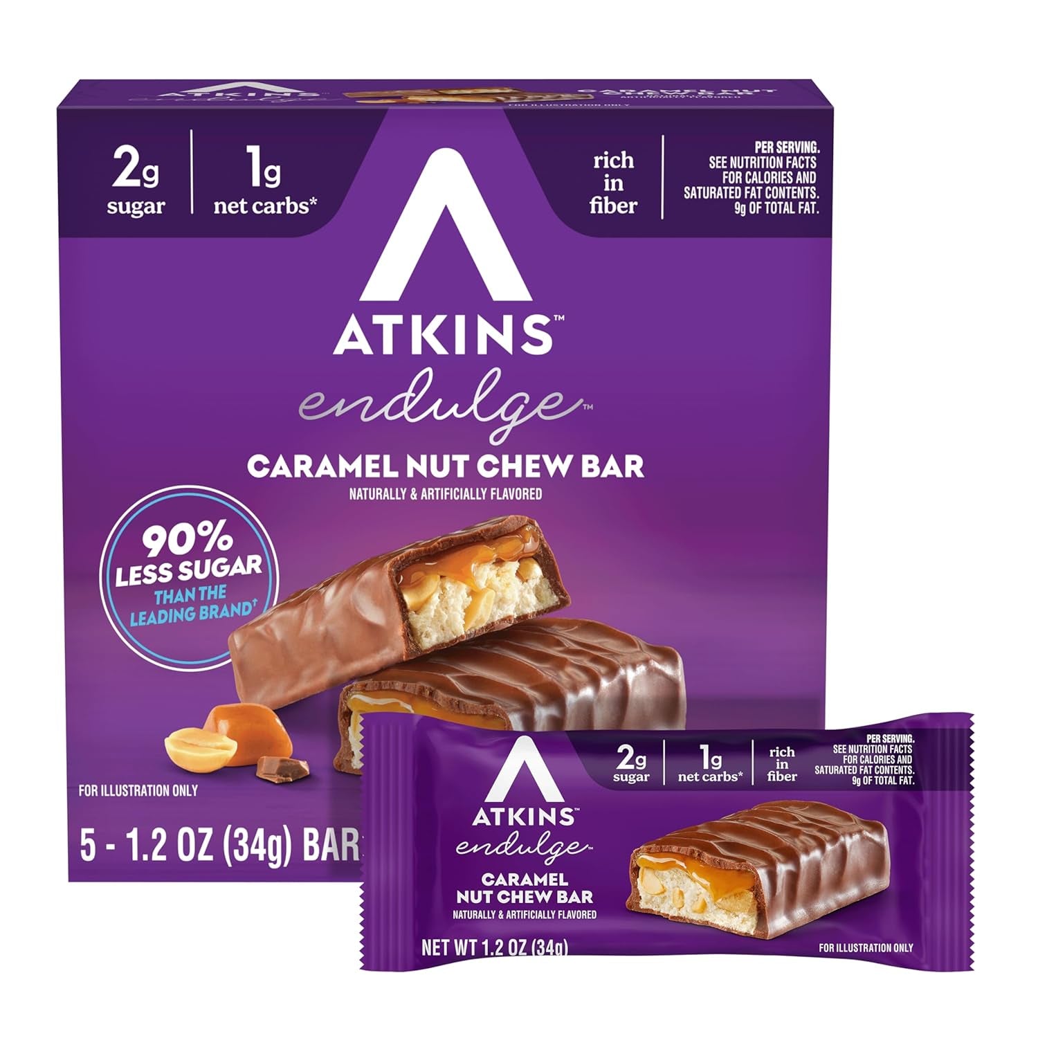 Atkins Endulge Caramel Nut Chew Bar