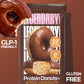Protein Donuts - 22G Protein, Dipped Chocolate, Zero Sugar Snack - 8 Pack with Two Donuts per Pack