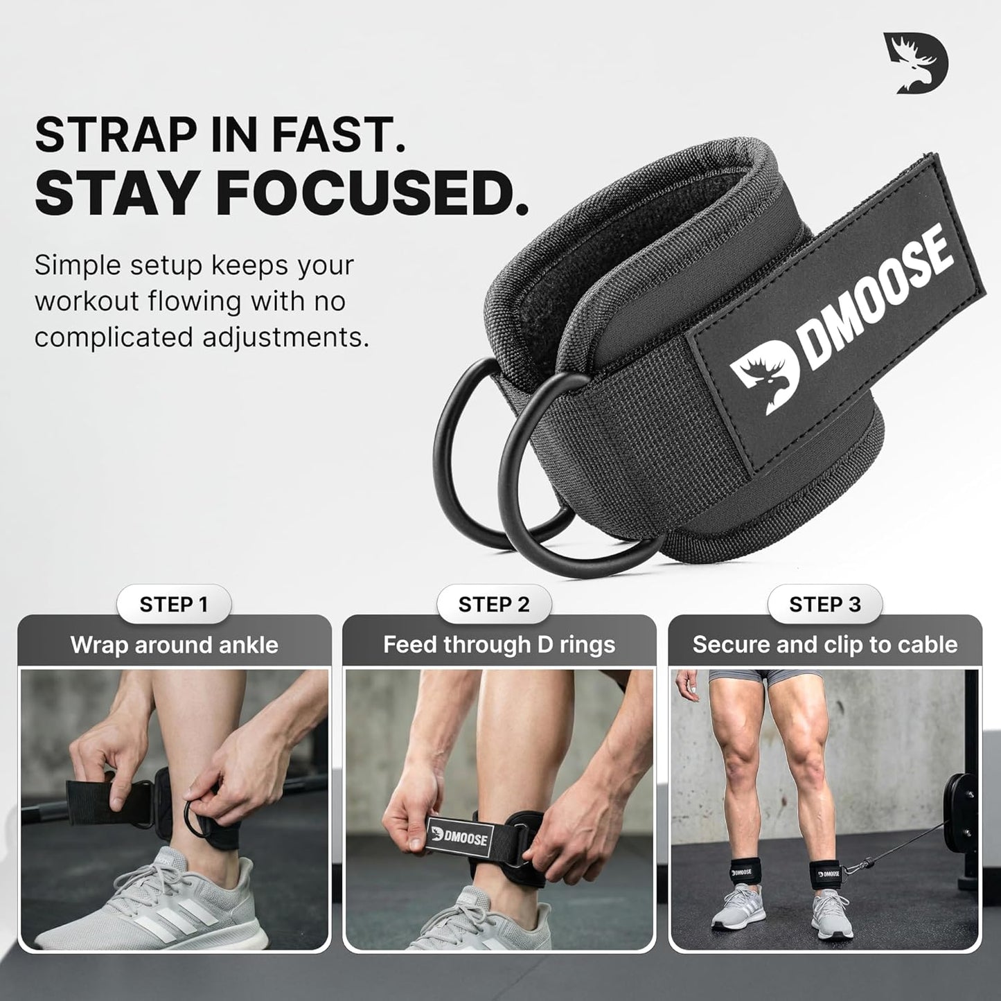 DMoose Fitness Ankle Strap for Cable Machine