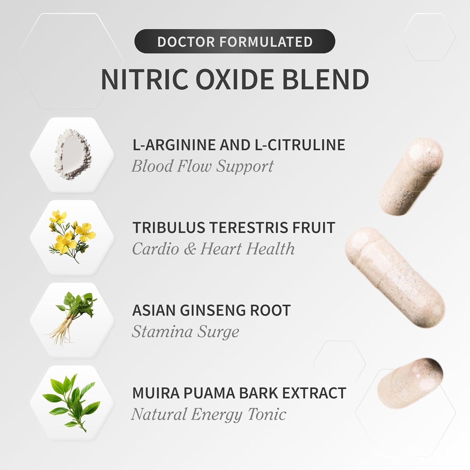 Snap Supplements Nitric Oxide Supplement with L-Arginine