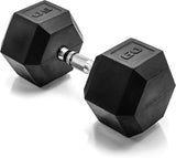 60 Pound Coated Hex Dumbbell Weight