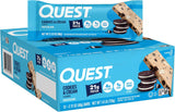 Quest Nutrition Cookies & Cream Protein Bars, 21G Protein, 12 Count