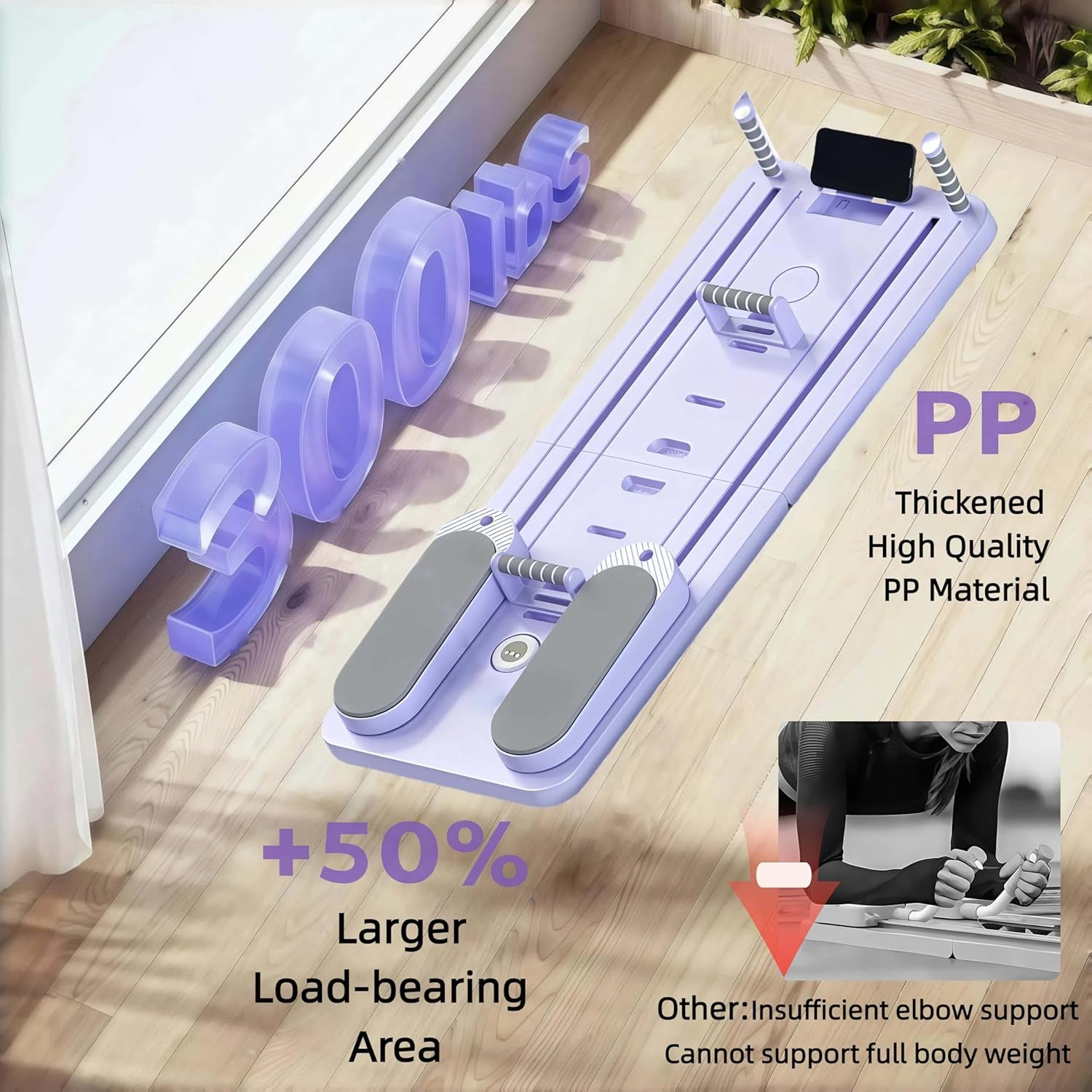 CroyVine Pilates Reformer Board for Home Workout