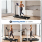 Viamotion Walking Pad Treadmill with Handlebar and Adjustable Incline