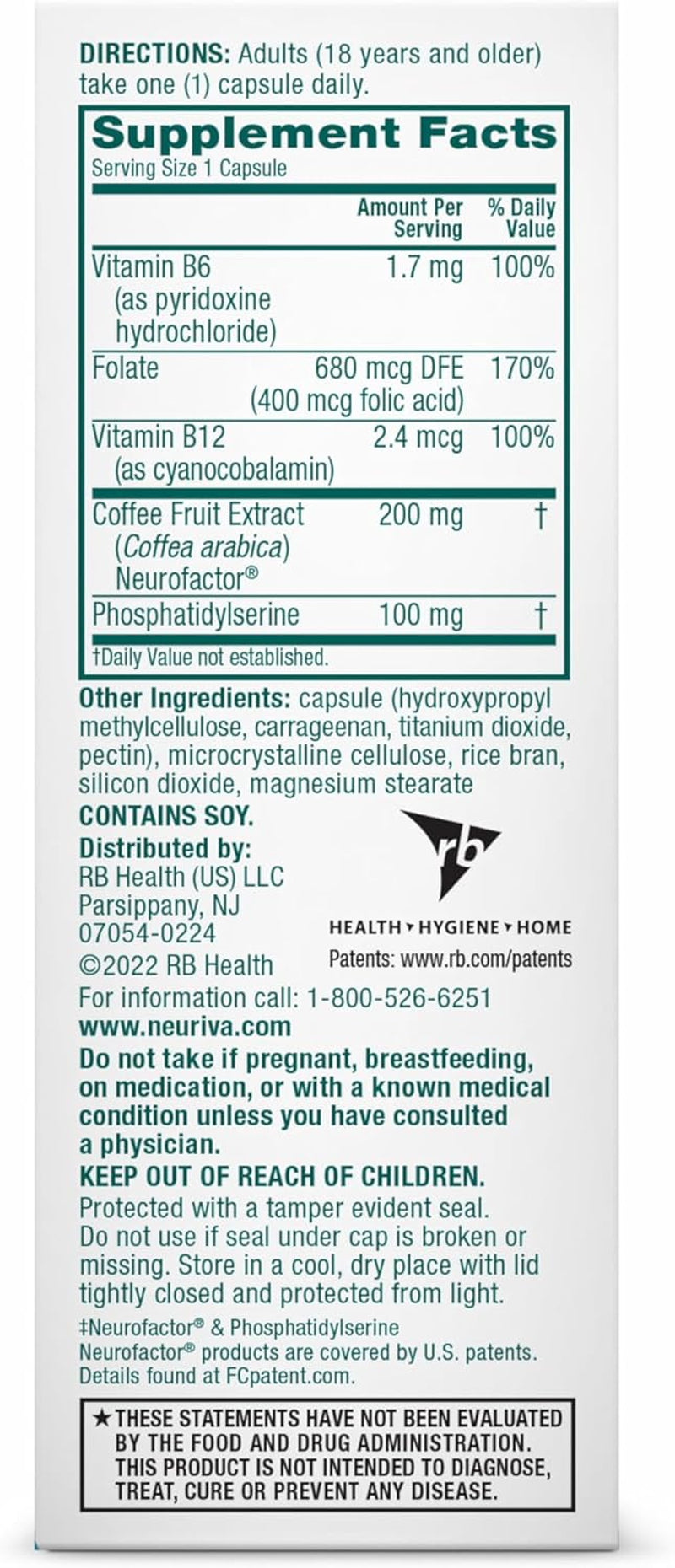 NEURIVA Plus Brain Supplement for Memory, Focus & Concentration + Cognitive Function