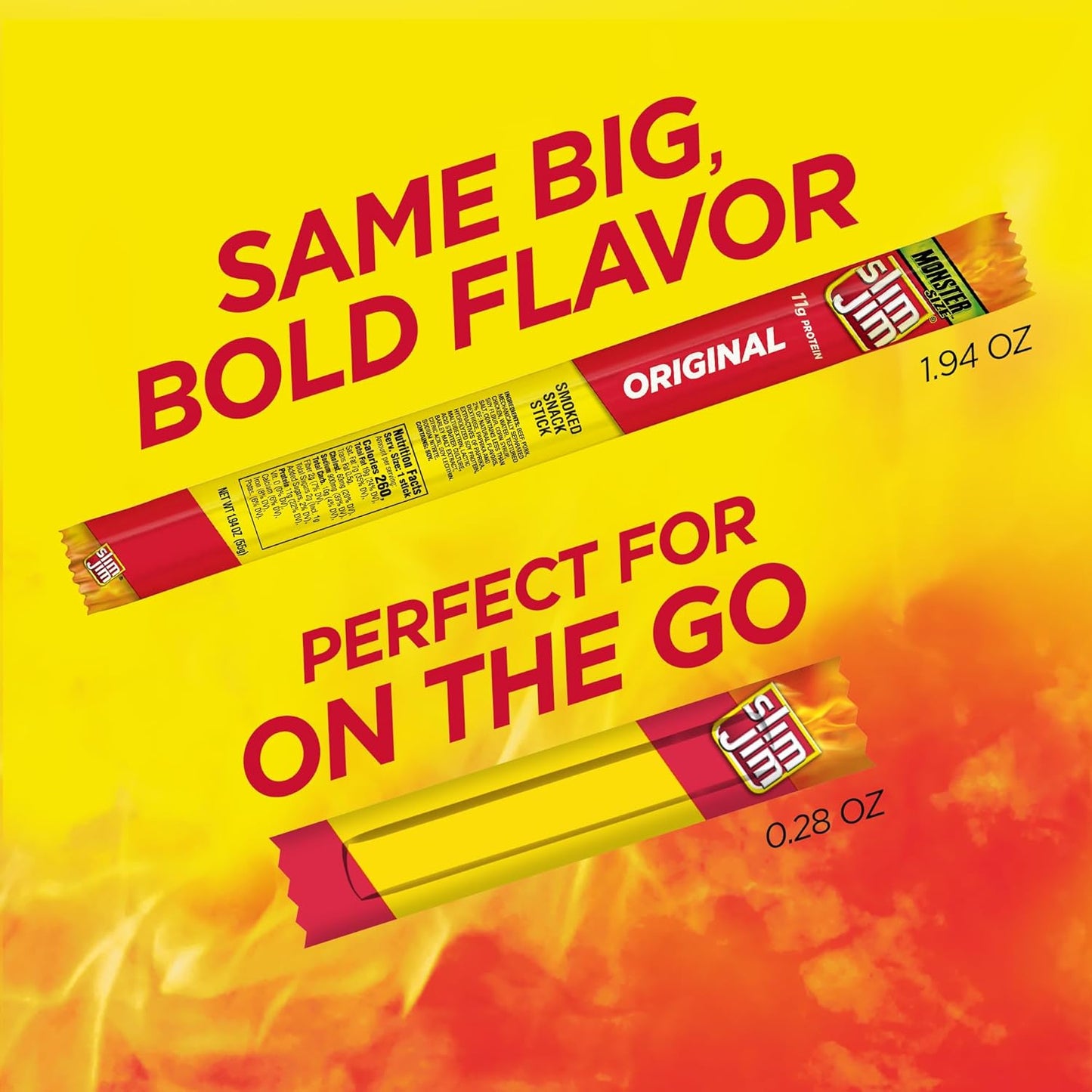 Slim Jim Smoked Meat Sticks, Original Flavor (46 Count)