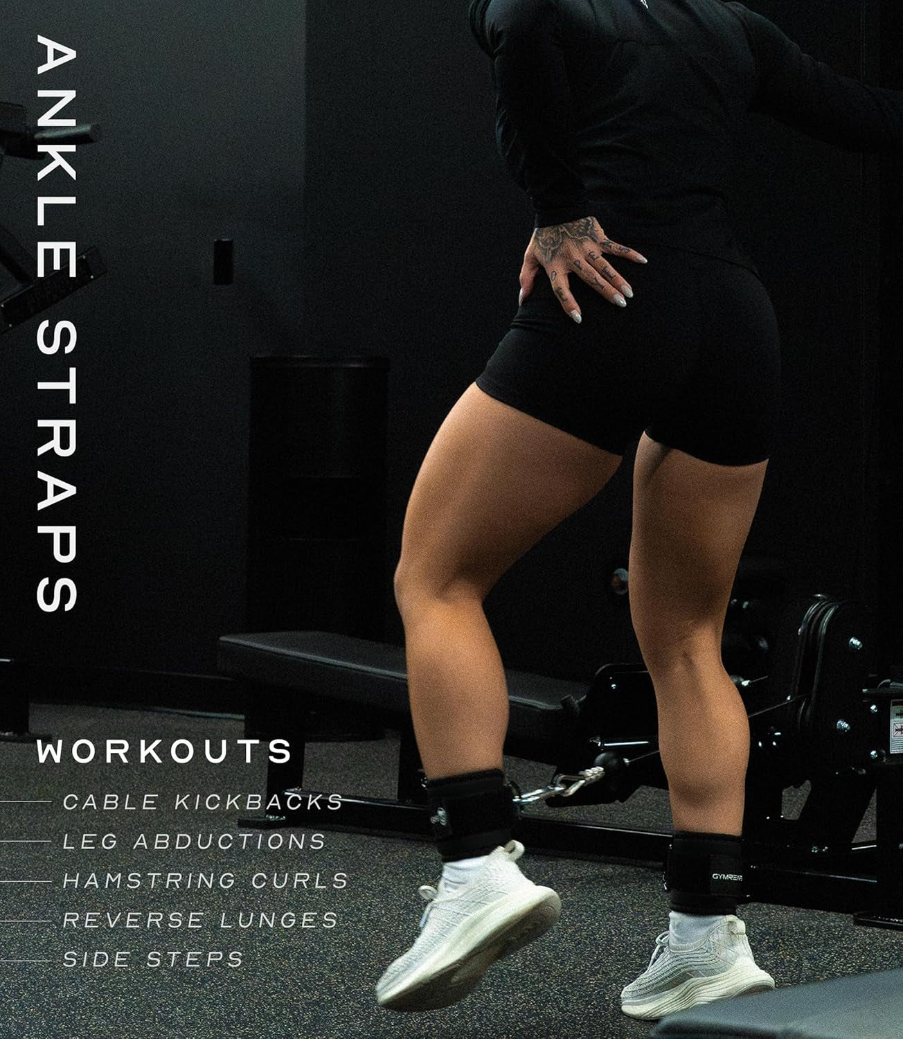 Gymreapers Ankle Straps For Cable Machine Kickbacks