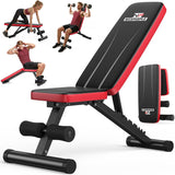 NICEPEOPLE Adjustable Weight Bench for Home Gym