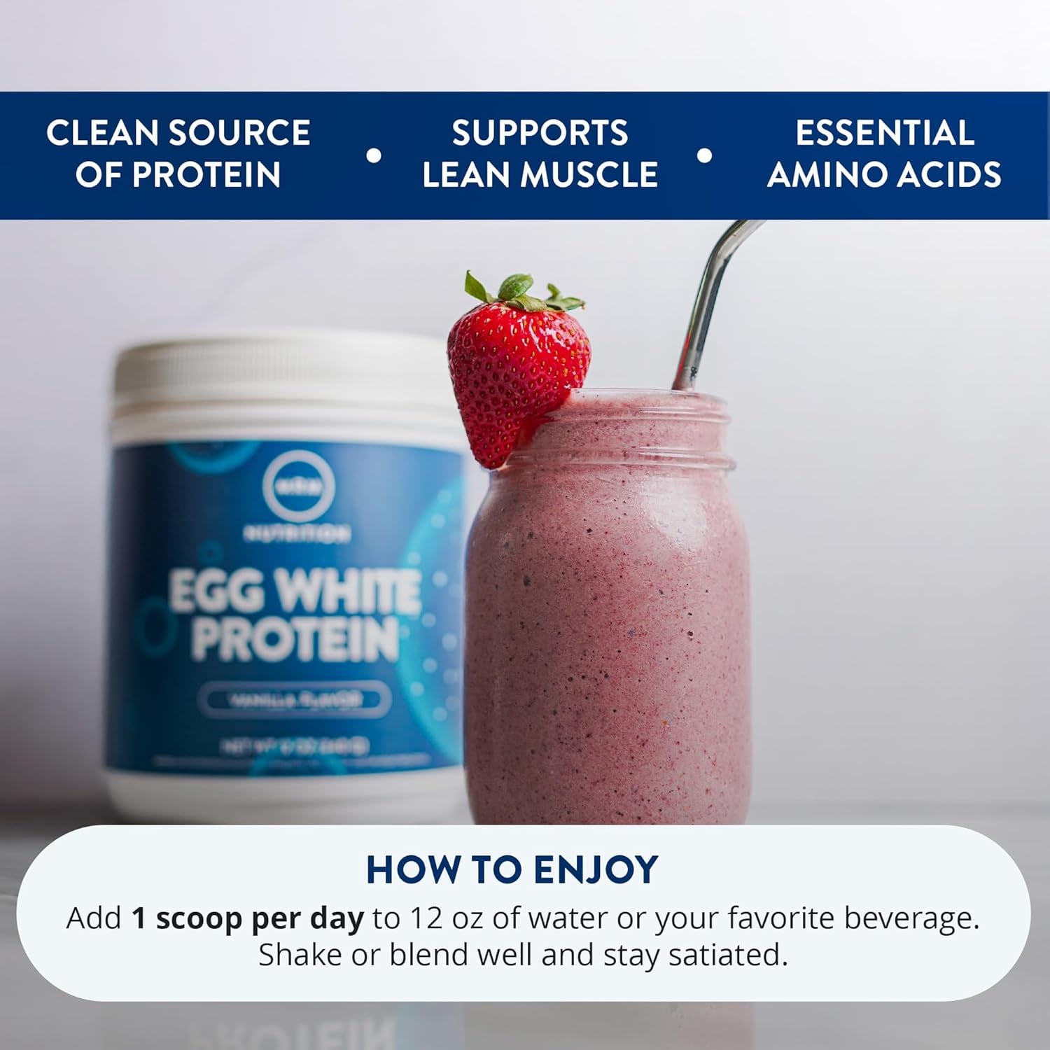 MRM Nutrition Egg White Protein - 23G Fat-Free Protein