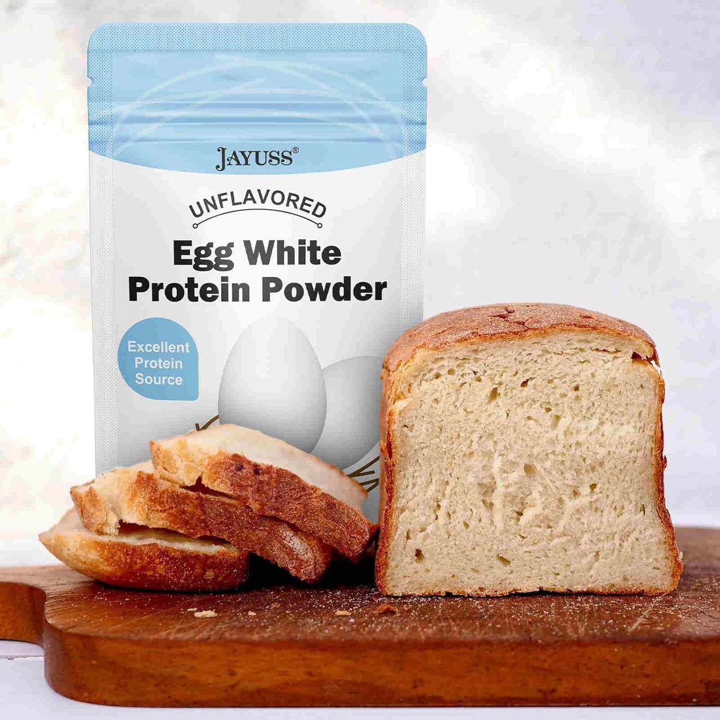 JAYUSS Egg White Protein Powder Unflavored Dried Egg White Powder