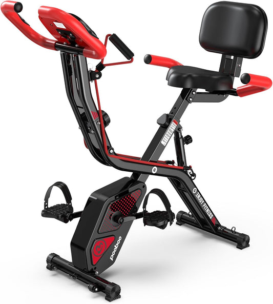 pooboo Folding Exercise Bike