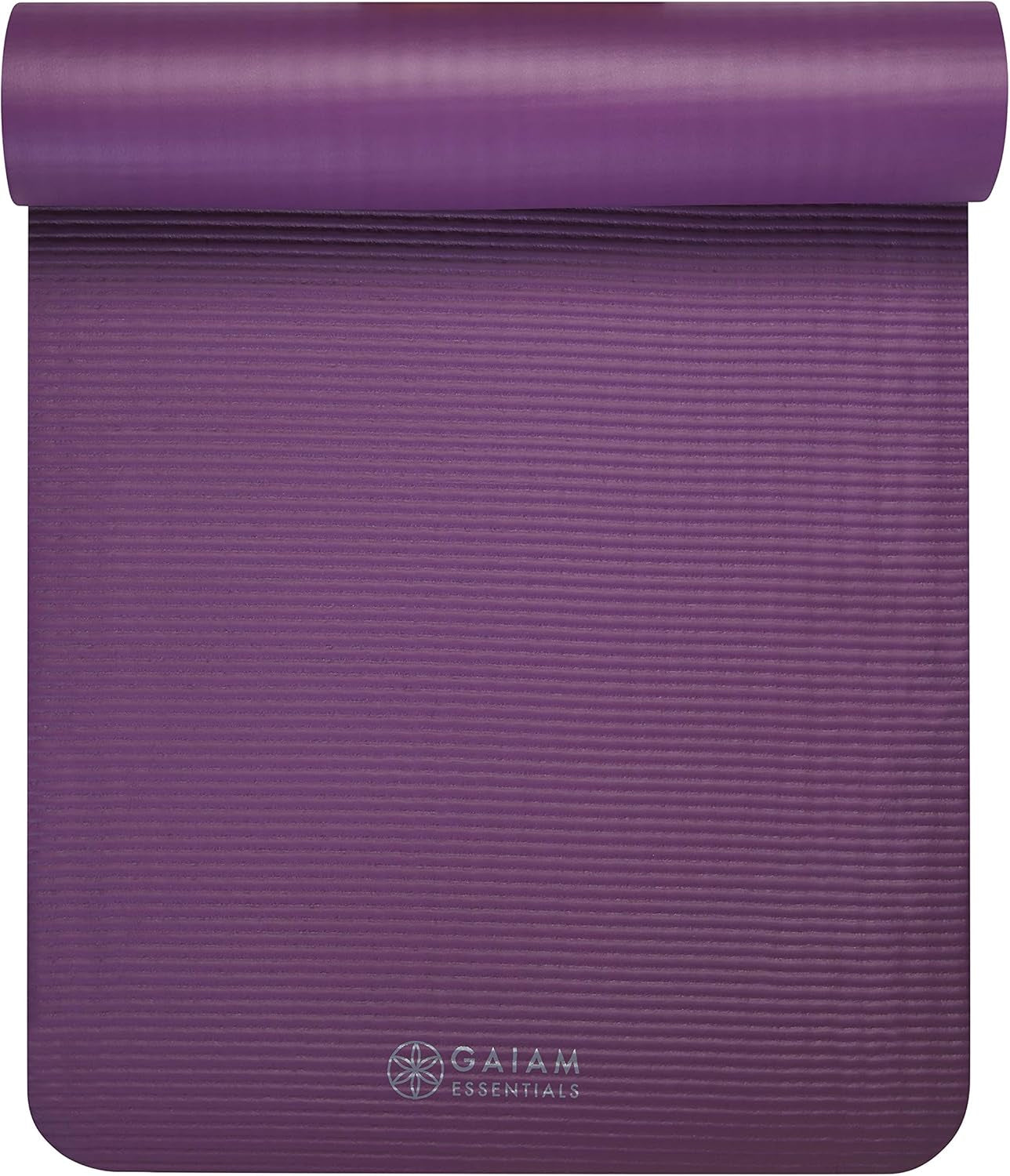 Gaiam Yoga Mat - Thick 2/5" (10Mm) Workout Mat