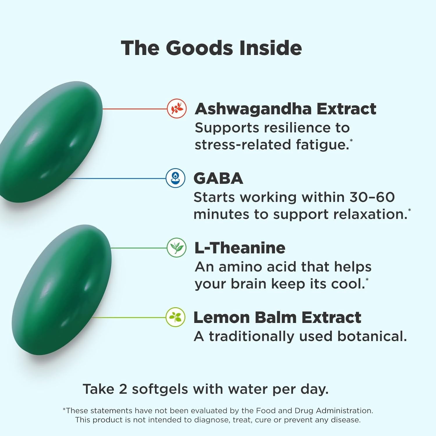 OLLY Ultra Strength Goodbye Stress Softgels