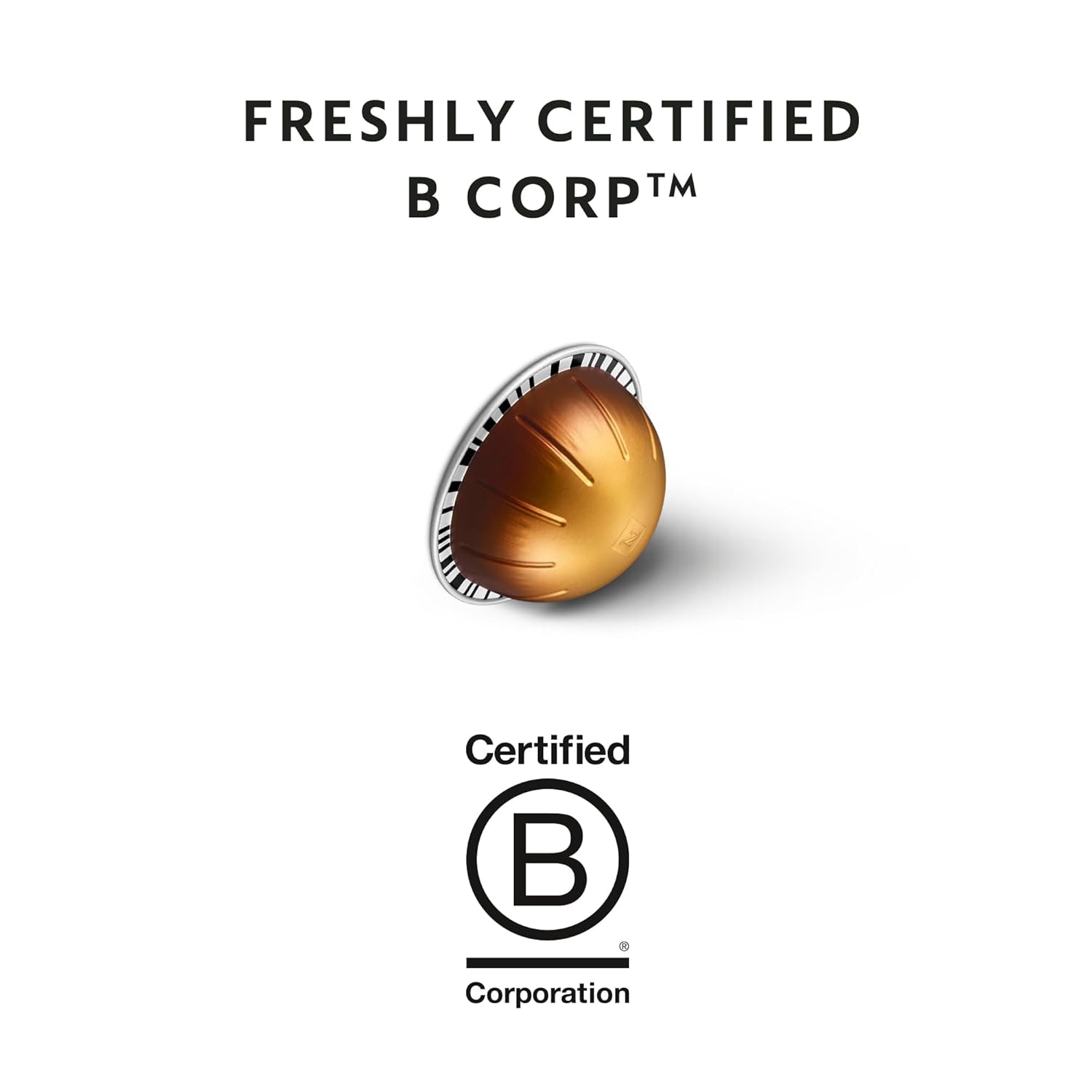 Nespresso Capsules Vertuo, Double Espresso Dolce, Brews 2.7 oz.