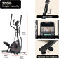 Smart Upright Elliptical W/Pulse Sensor Built-In, Indoor Full-Body Cross-Training & Cardio Exercise Machine for Home, Free Sunnyfit App Connection