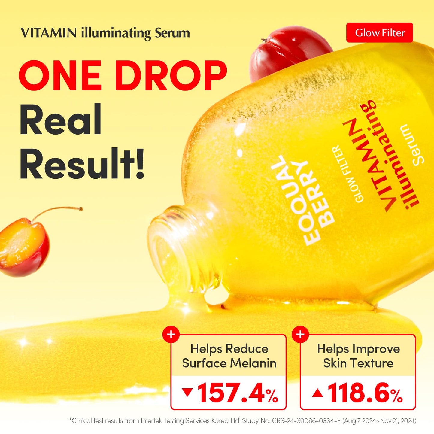 EQQUALBERRY Vitamin Illuminating Serum | Niacinamide 4% + Brightening Vitamin C Face Serum