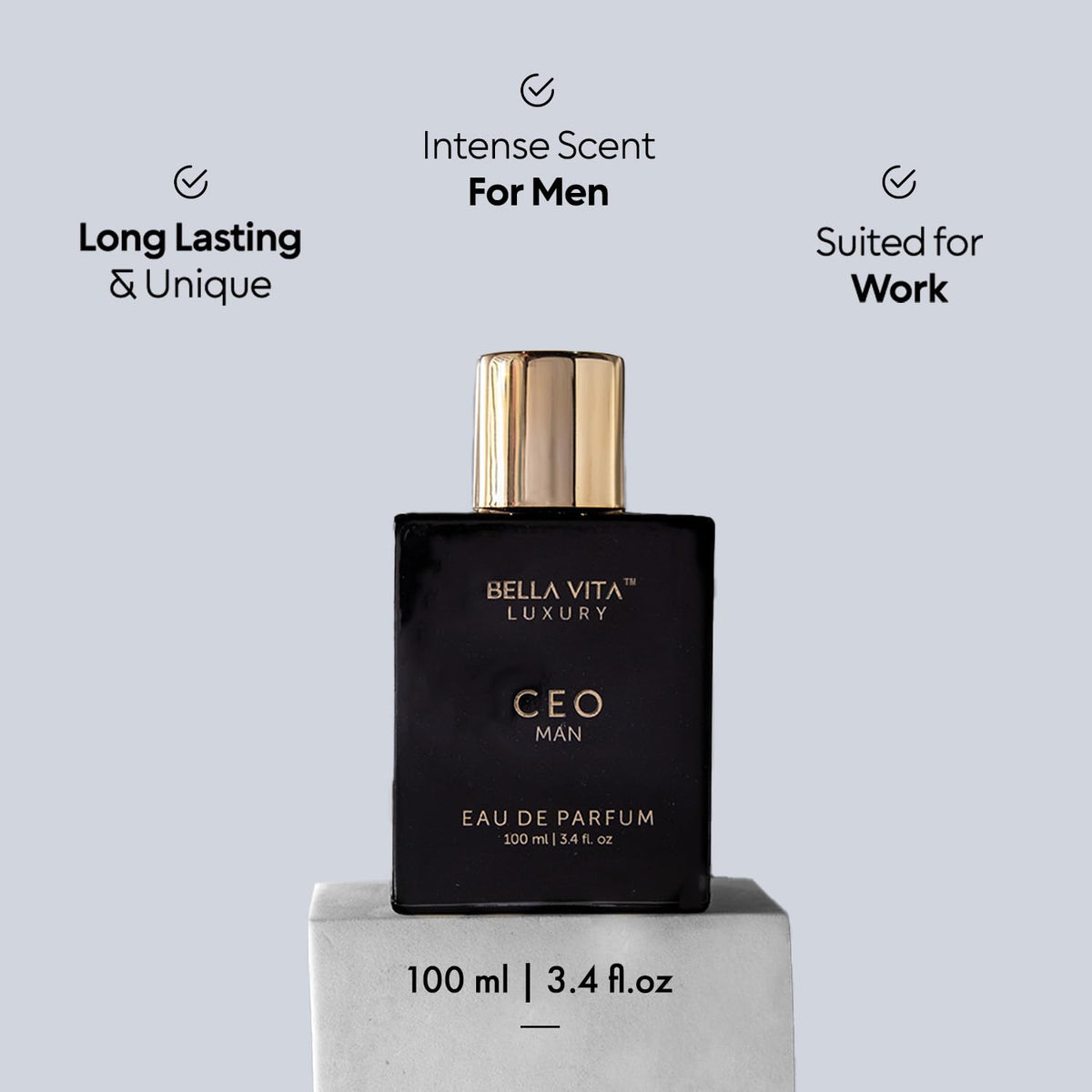 Bellavita Luxury CEO Man & Men's Gift Set Perfume Cologne for Men Combo| Long-Lasting Men's Cologne with Lemon, Lavender, Tonka & Agarwood Notes