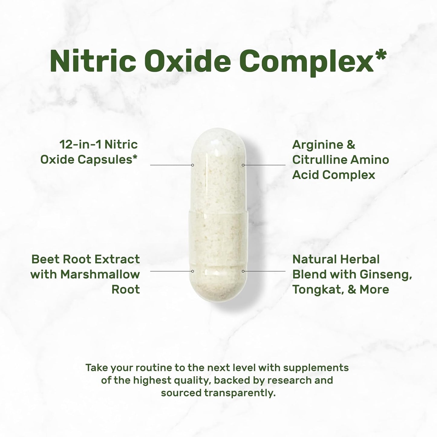 Nitric Oxide Supplement 3,000Mg, 300 Capsules 