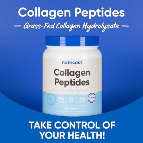 Nutricost Collagen Peptides Powder 1LB (Unflavored)