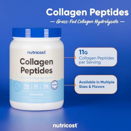 Nutricost Collagen Peptides Powder 1LB (Unflavored)