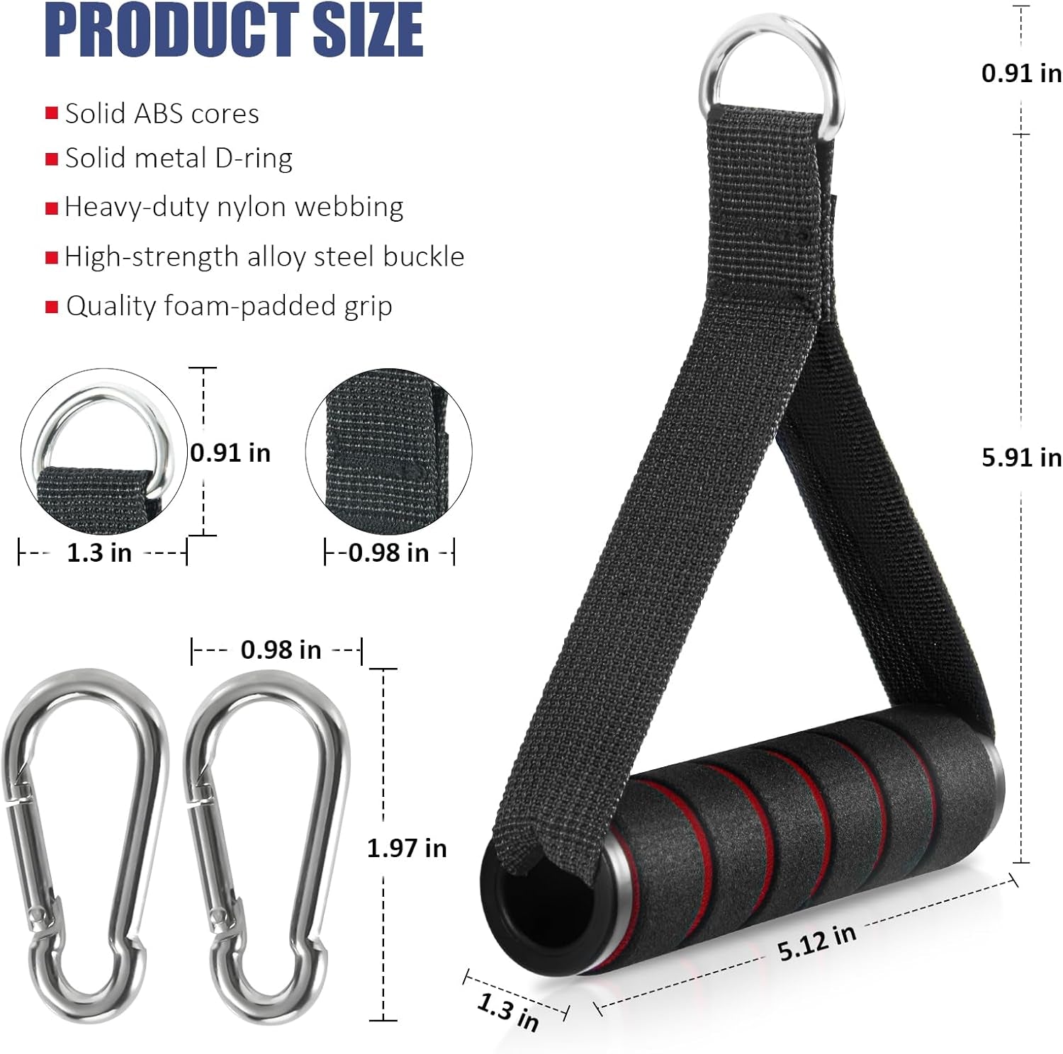 Citufuol 2 Pack Upgraded Exercise Handles