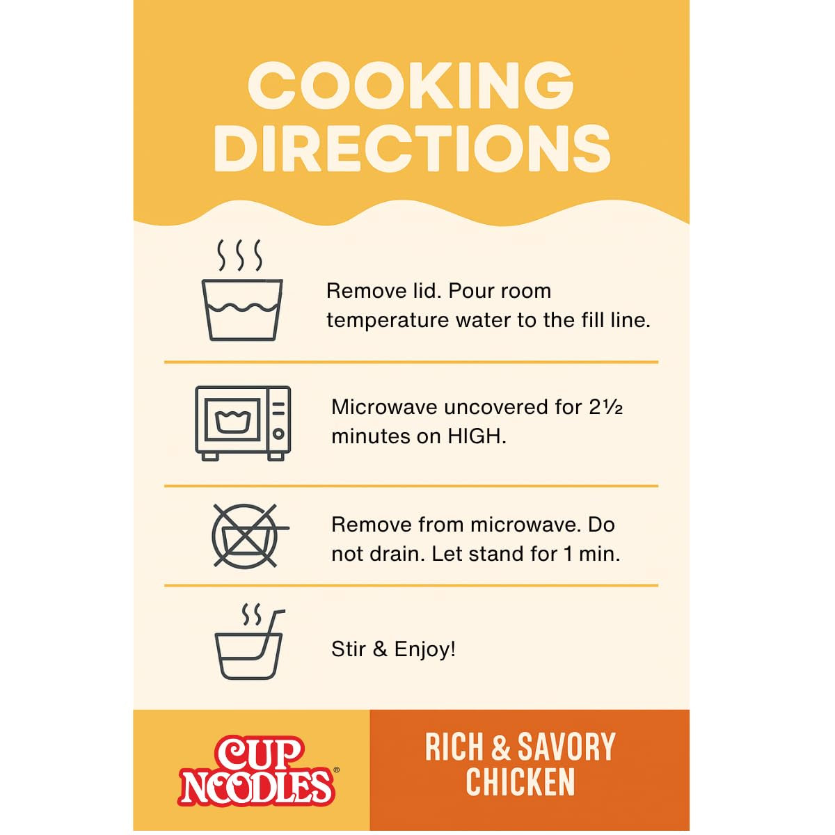 Nissin Cup Noodles Protein Ramen, Chicken Flavor with Bone Broth, 16G Protein (Pack of 6)