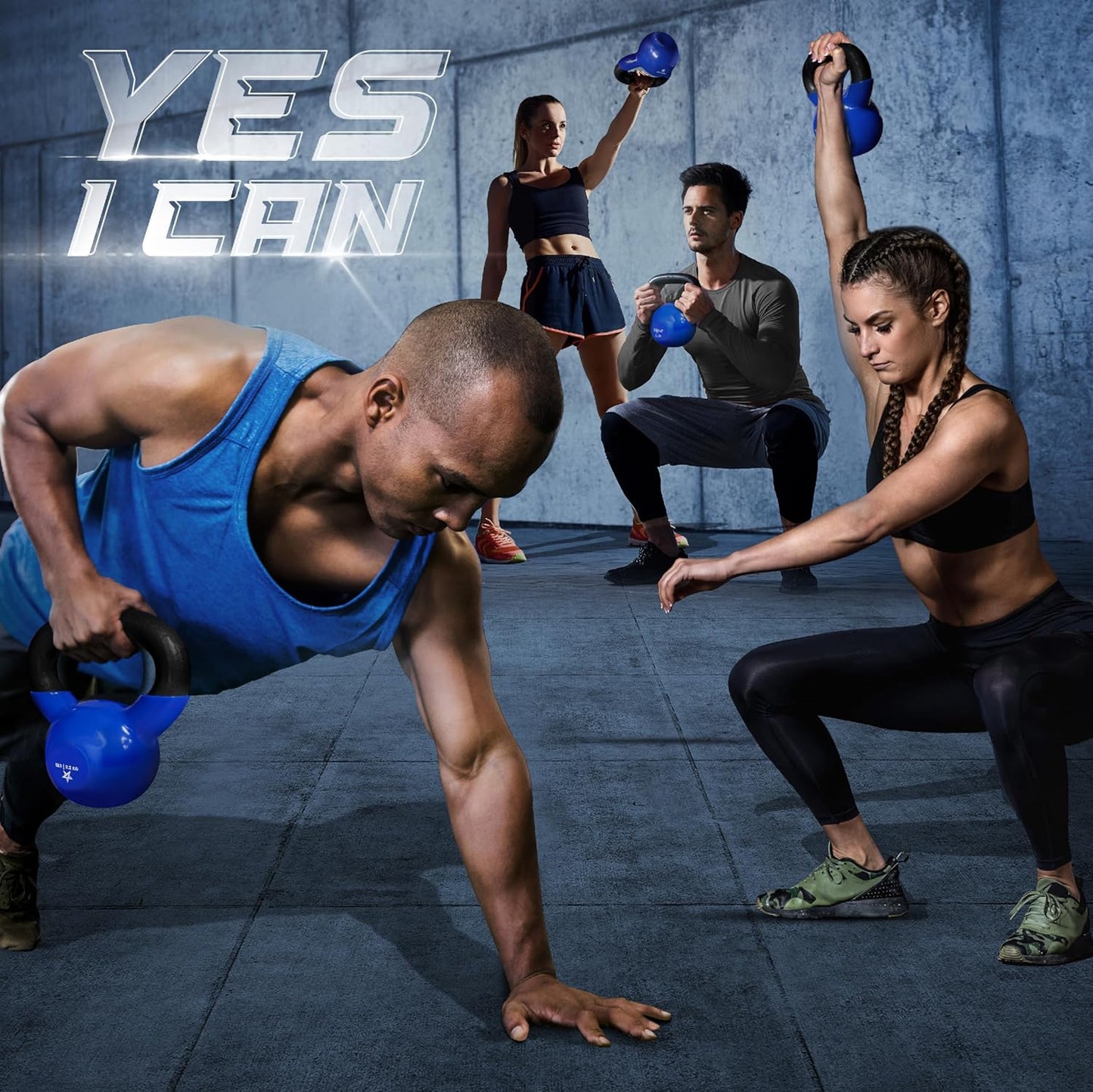 40 Pound Vinyl Coated Cast Iron Kettlebell