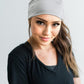Gili 2 Pack Wide Headbands for Women Boho African Knotted Non Slip Fashion Hair Bands Yoga Running Sports Workout Gym Head Wraps Elastic Soft Cotton Cloth Turbans Bandana for Girls(Light Grey, Skin)