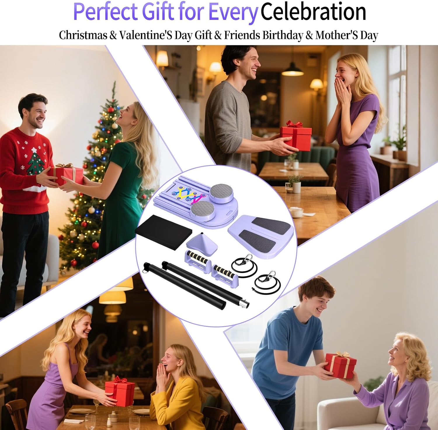 ORWIPO Foldable Pilates Reformer Set for Home Workout