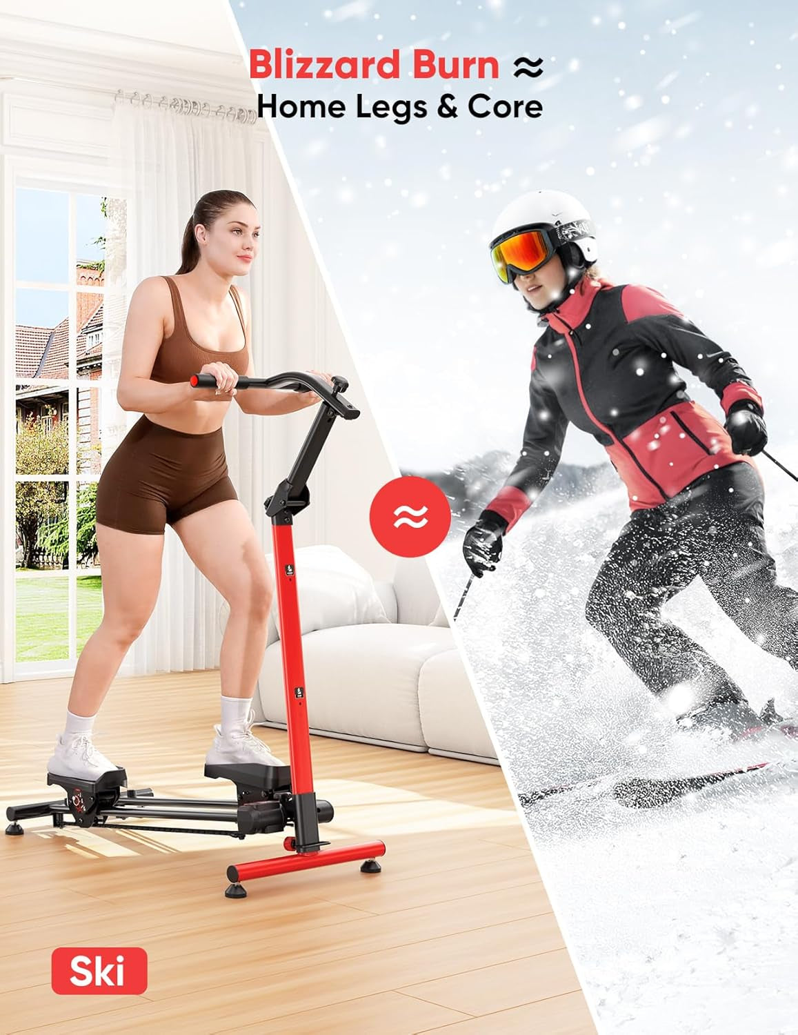 YOLEO Adjustable Resistance Stair Steppers for Exercise at Home