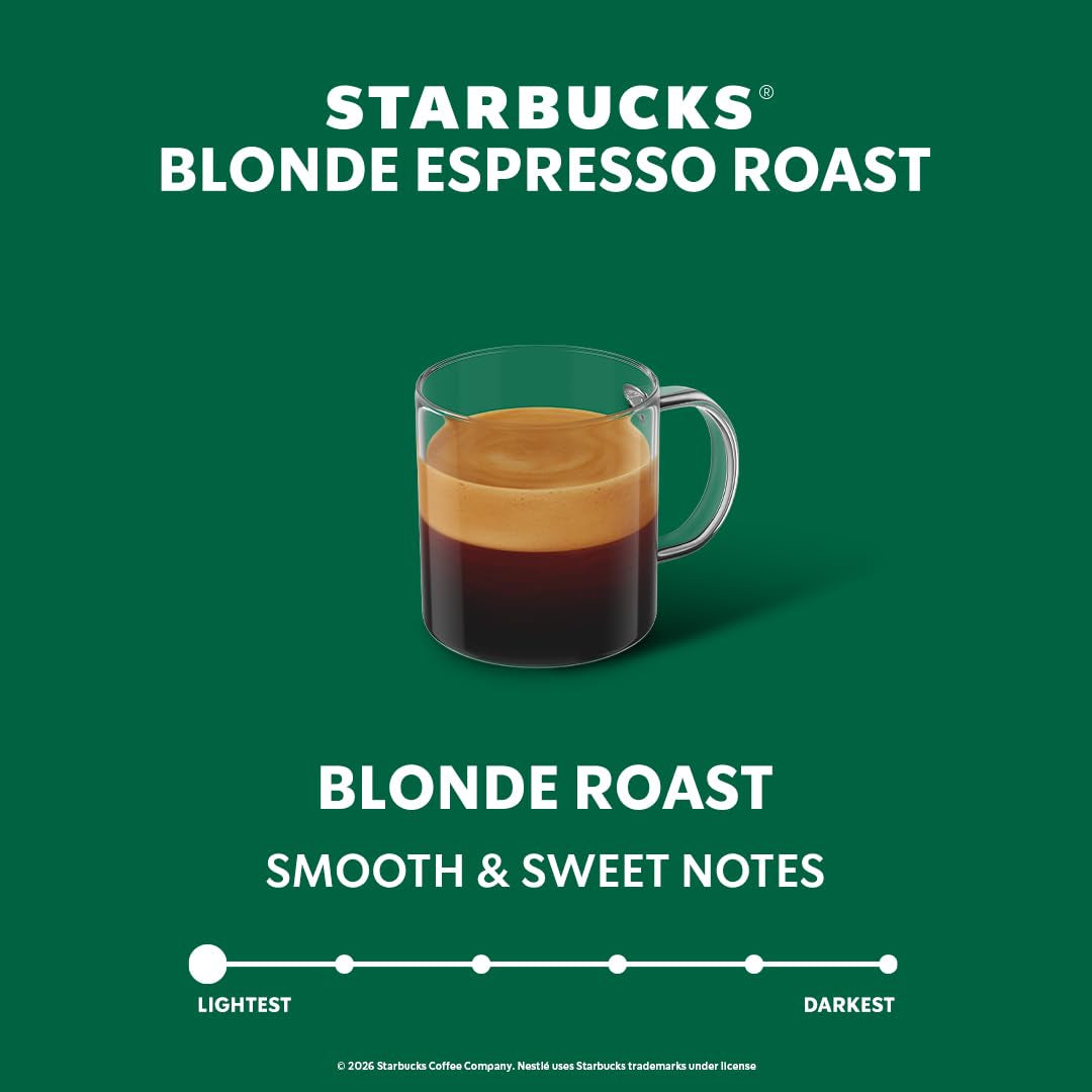 Starbucks by Nespresso Vertuo, Blonde Roast Espresso, 1.35 oz.