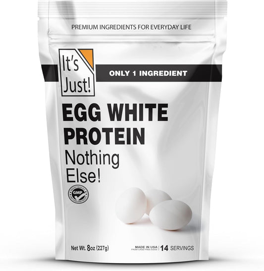 It's Just! - Egg White Protein Powder, Made in USA from Cage-Free Eggs