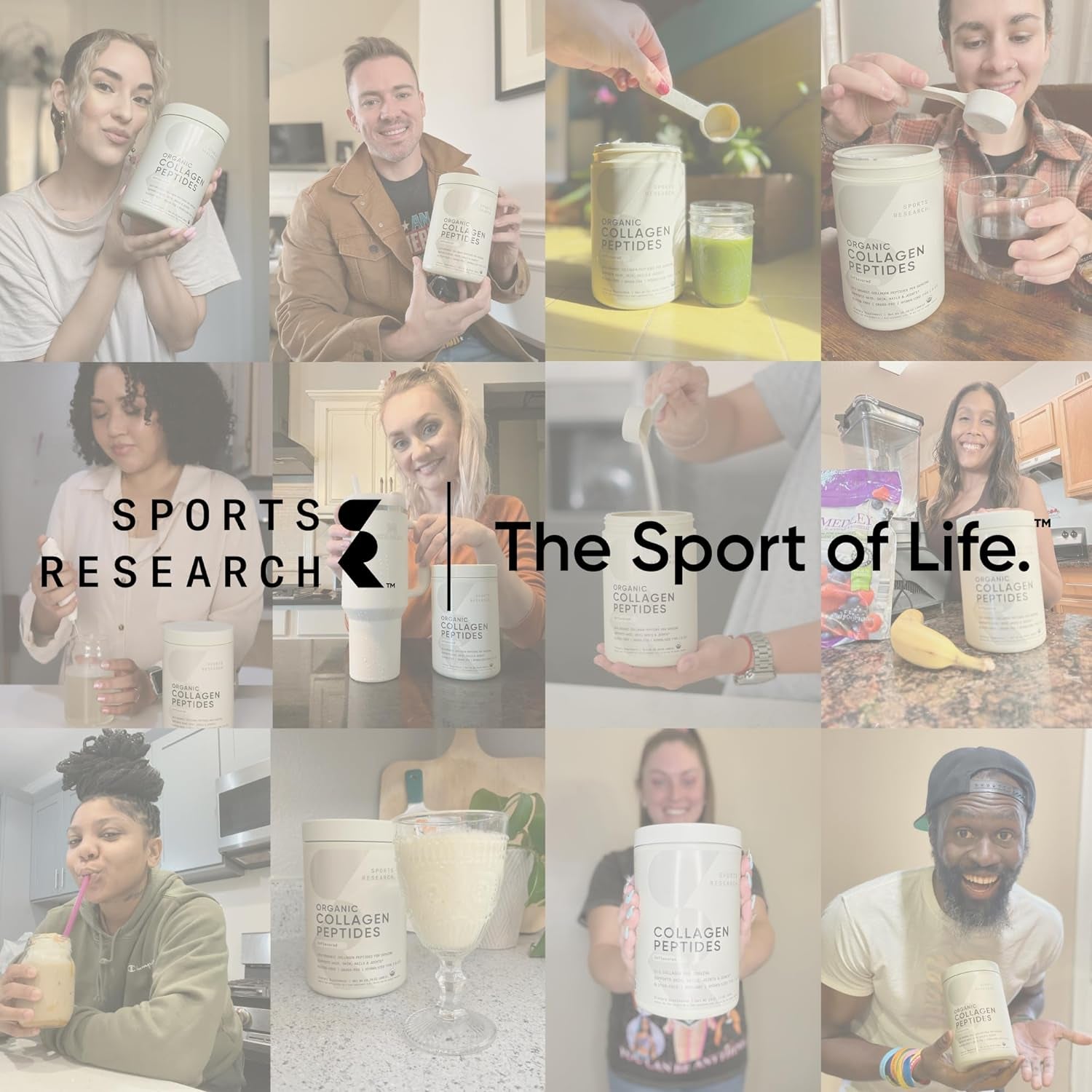 Sports Research Collagen Peptides - Hydrolyzed Type 1 & 3 Collagen Powder