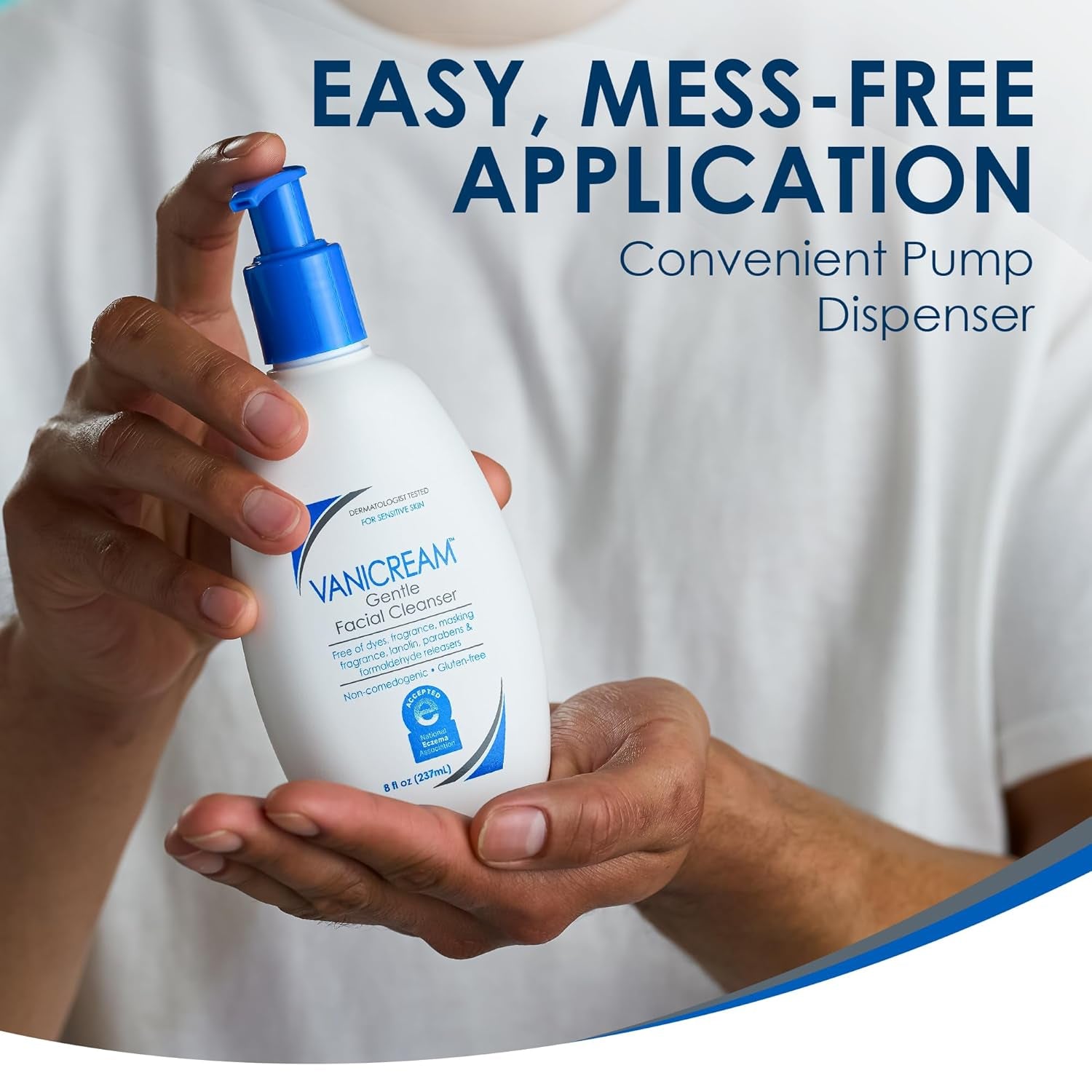 Vanicream Gentle Facial Cleanser with Pump Dispenser