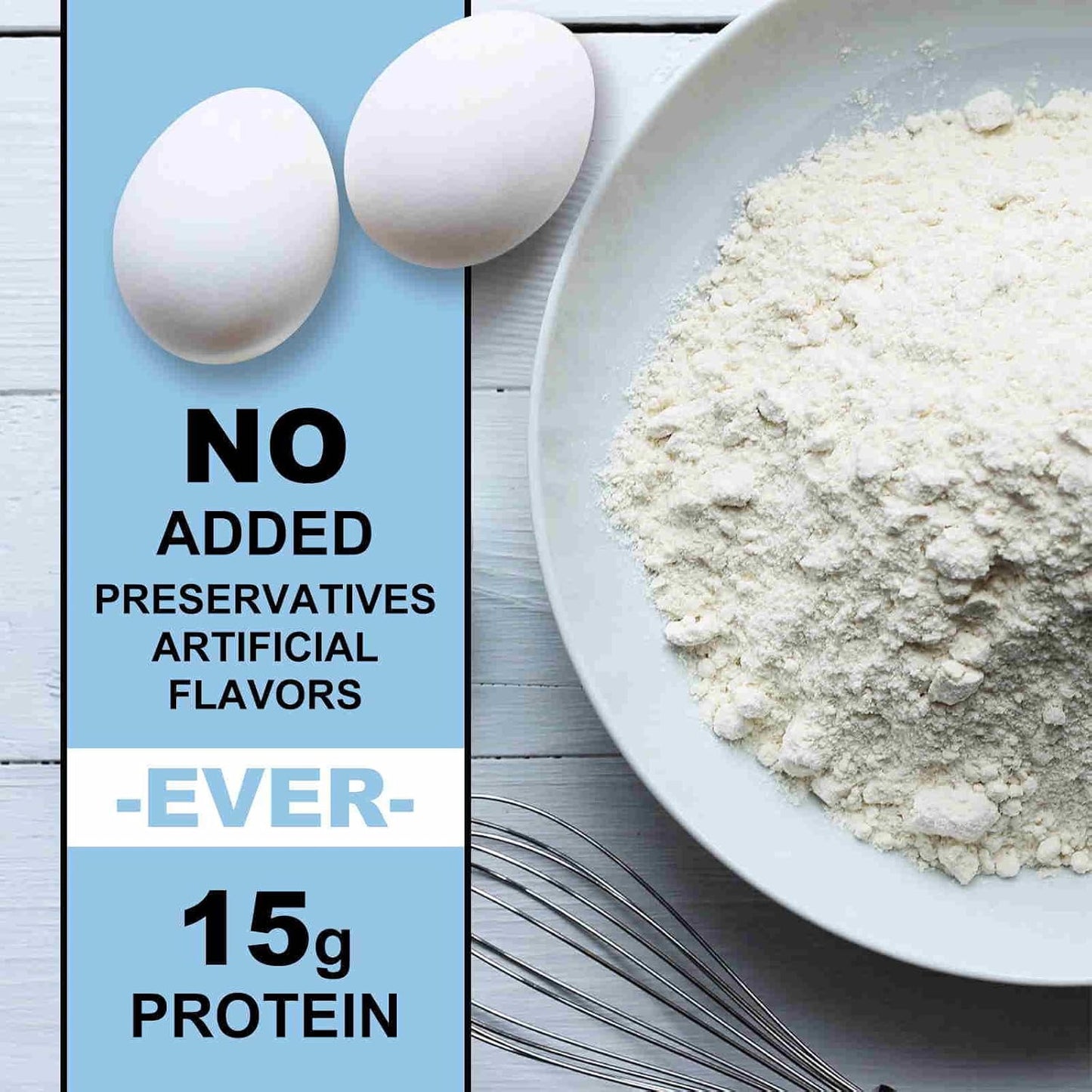 JAYUSS Egg White Protein Powder Unflavored Dried Egg White Powder