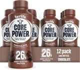 Core Power Protein Shake, Chocolate, 26G Bottle, 14Oz, 12 Pack